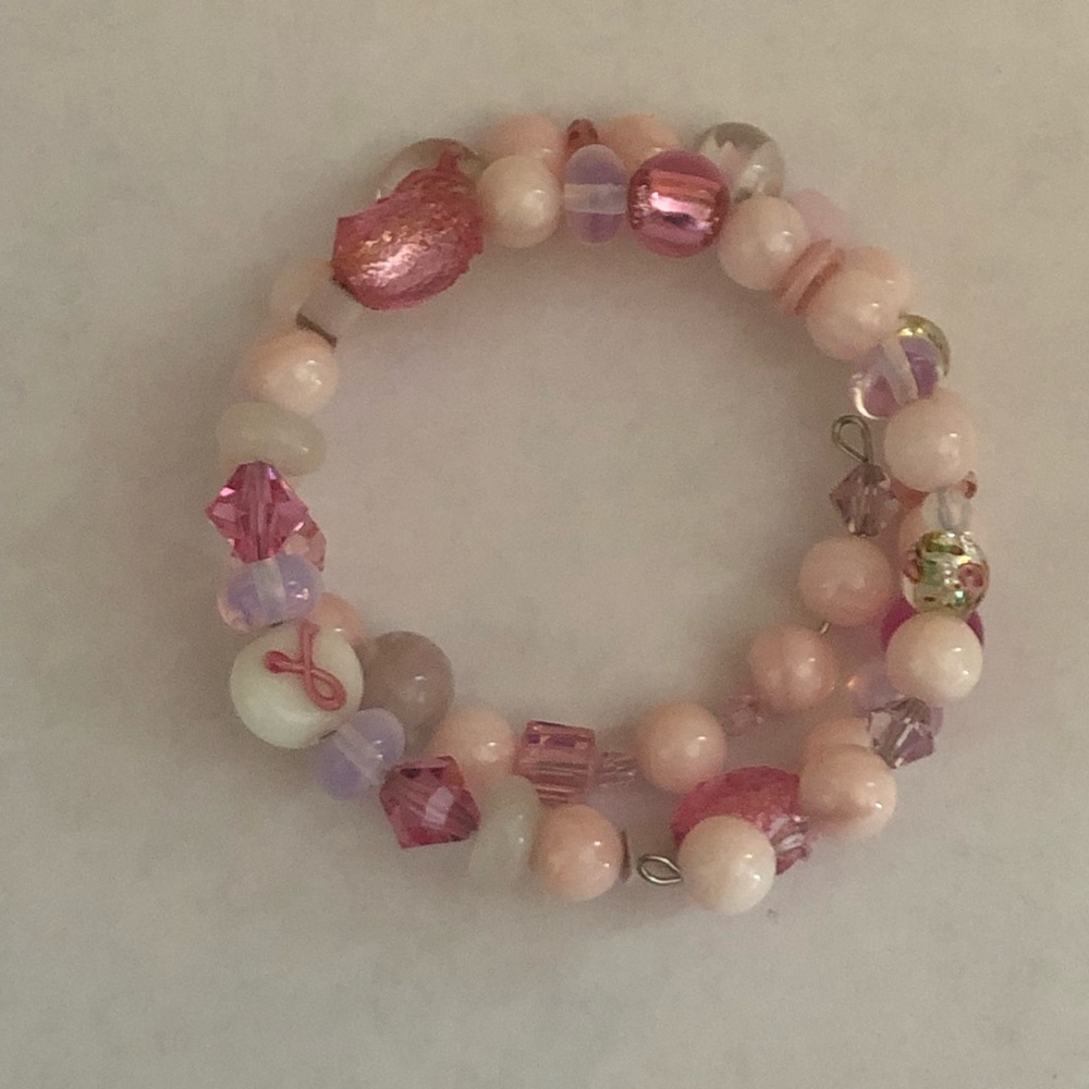 Breast cancer awareness bracelet